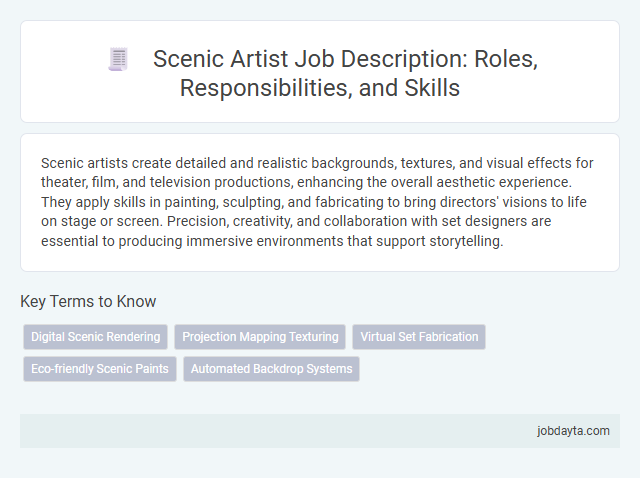 Scenic Artist Job Description: Roles, Responsibilities, and Skills