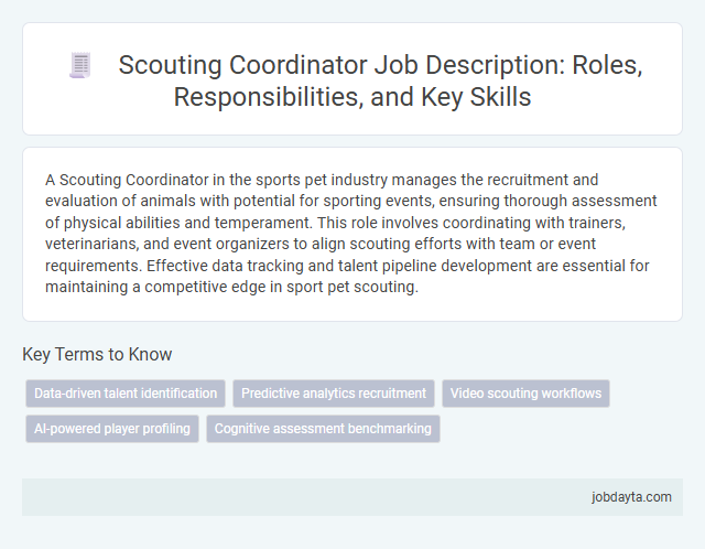 Scouting Coordinator Job Description: Roles, Responsibilities, and Key Skills