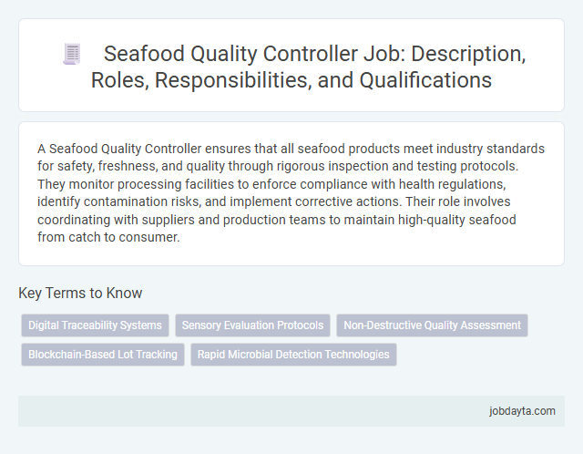 Seafood Quality Controller Job: Description, Roles, Responsibilities, and Qualifications