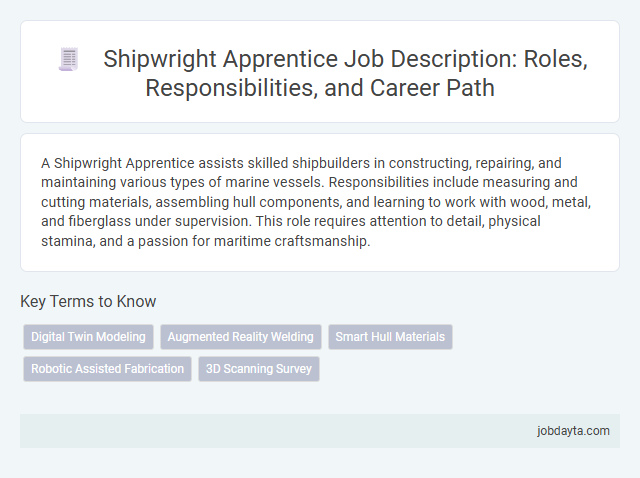 Shipwright Apprentice Job Description: Roles, Responsibilities, and Career Path
