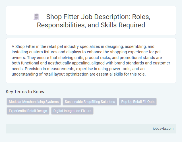 Shop Fitter Job Description: Roles, Responsibilities, and Skills Required