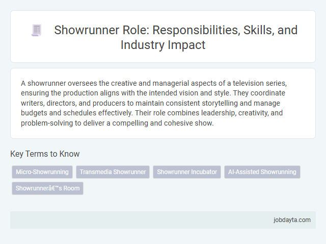 Showrunner Role: Responsibilities, Skills, and Industry Impact