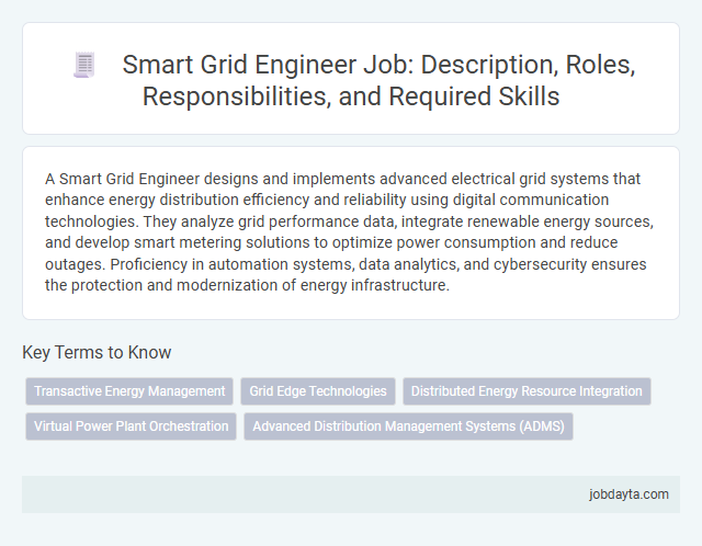 Smart Grid Engineer Job: Description, Roles, Responsibilities, and Required Skills