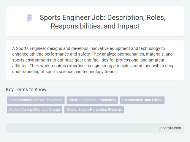 Sports Engineer Job: Description, Roles, Responsibilities, and Impact