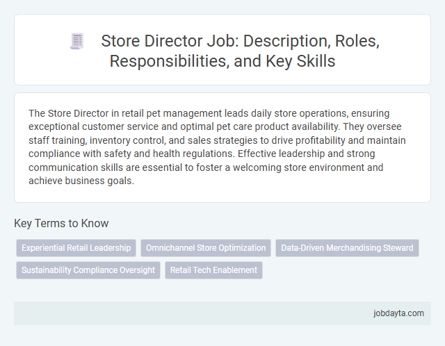 Store Director Job: Description, Roles, Responsibilities, and Key Skills