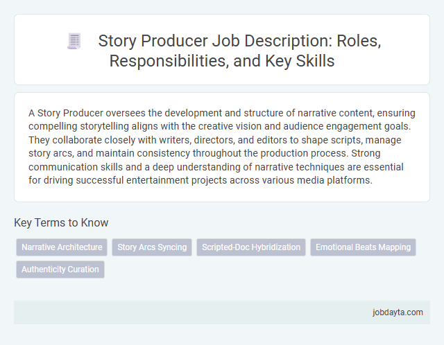 Story Producer Job Description: Roles, Responsibilities, and Key Skills