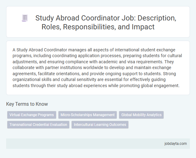 Study Abroad Coordinator Job: Description, Roles, Responsibilities, and Impact