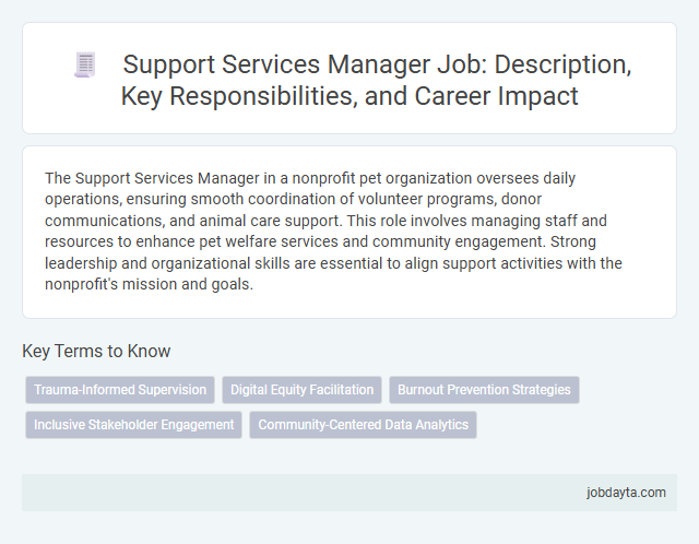 Support Services Manager Job: Description, Key Responsibilities, and Career Impact