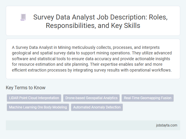 Survey Data Analyst Job Description: Roles, Responsibilities, and Key Skills