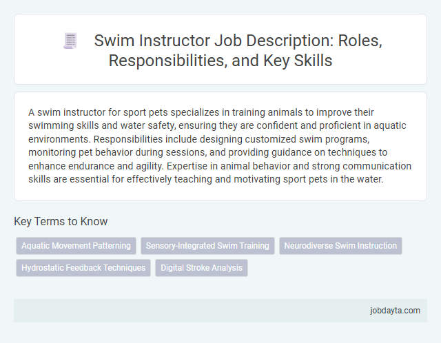 Swim Instructor Job Description: Roles, Responsibilities, and Key Skills
