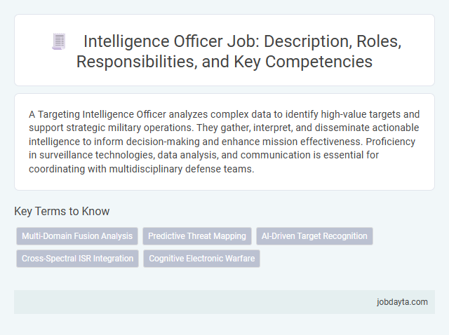 Intelligence Officer Job: Description, Roles, Responsibilities, and Key Competencies