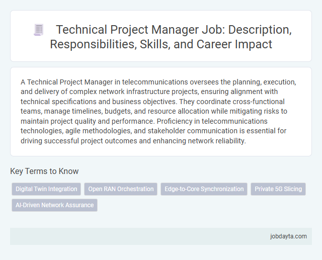 Technical Project Manager Job: Description, Responsibilities, Skills, and Career Impact