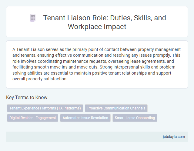 Tenant Liaison Role: Duties, Skills, and Workplace Impact