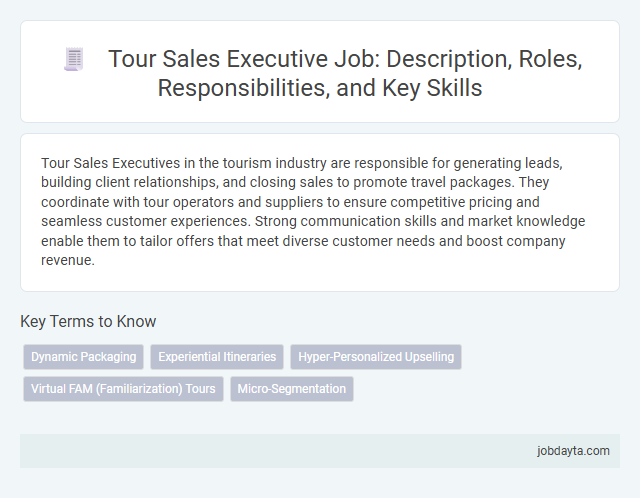 Tour Sales Executive Job: Description, Roles, Responsibilities, and Key Skills