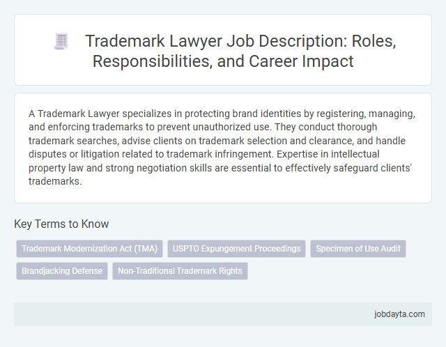 Trademark Lawyer Job Description: Roles, Responsibilities, and Career Impact