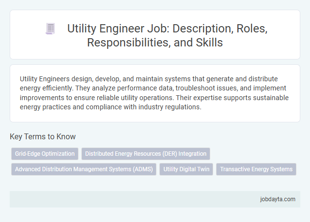 Utility Engineer Job: Description, Roles, Responsibilities, and Skills