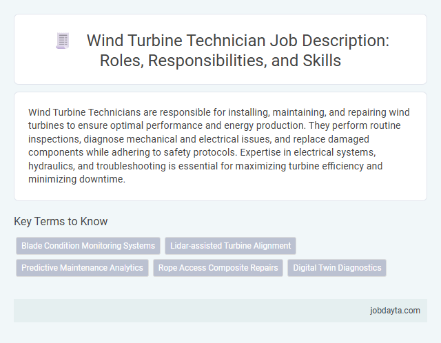 Wind Turbine Technician Job Description: Roles, Responsibilities, and Skills