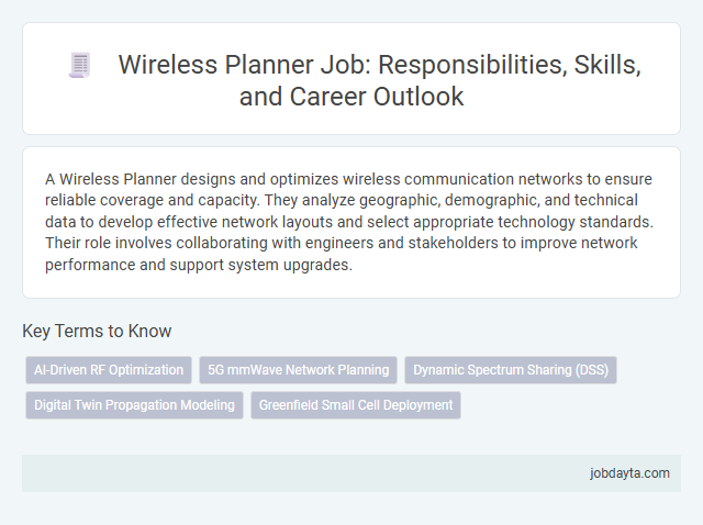Wireless Planner Job: Responsibilities, Skills, and Career Outlook