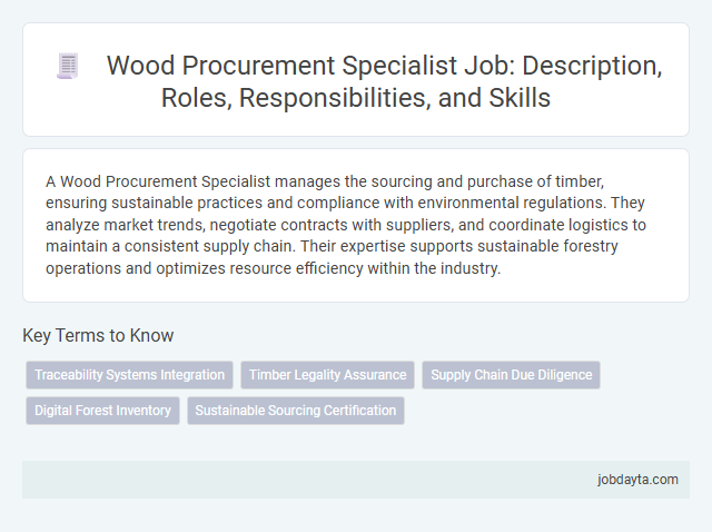 Wood Procurement Specialist Job: Description, Roles, Responsibilities, and Skills