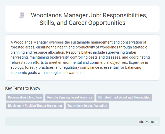 Woodlands Manager Job: Responsibilities, Skills, and Career Opportunities