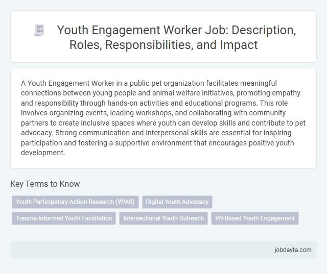 Youth Engagement Worker Job: Description, Roles, Responsibilities, and Impact